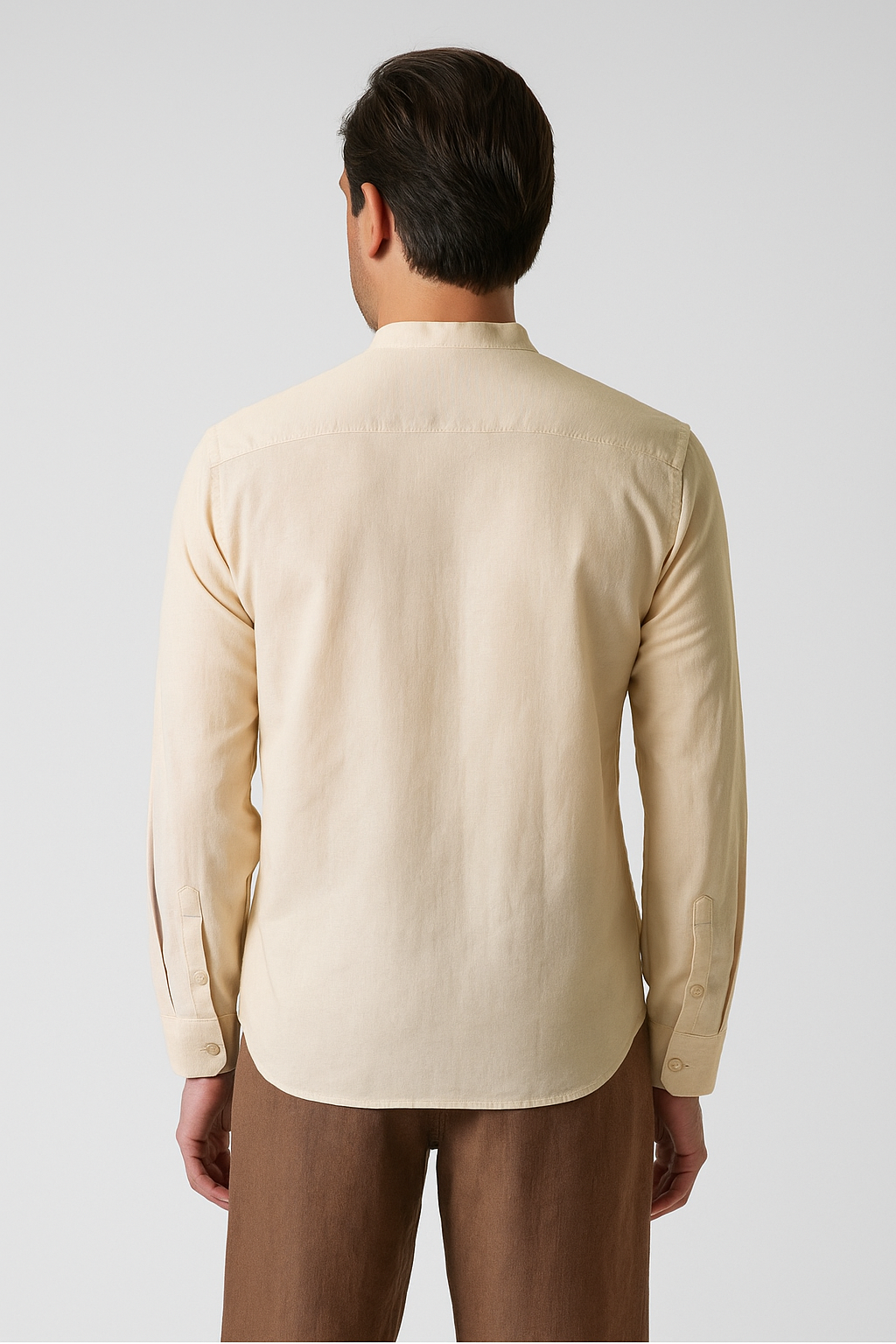 Sahara Dawn Band Collar Shirt
