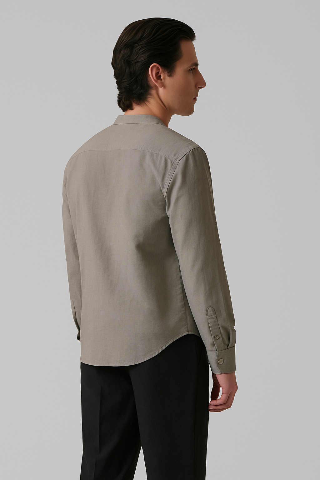 Ashwood Mandarin Linen Shirt