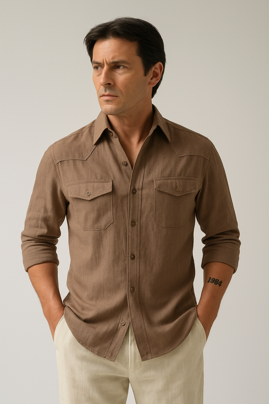 Sandstone Linen Shirt