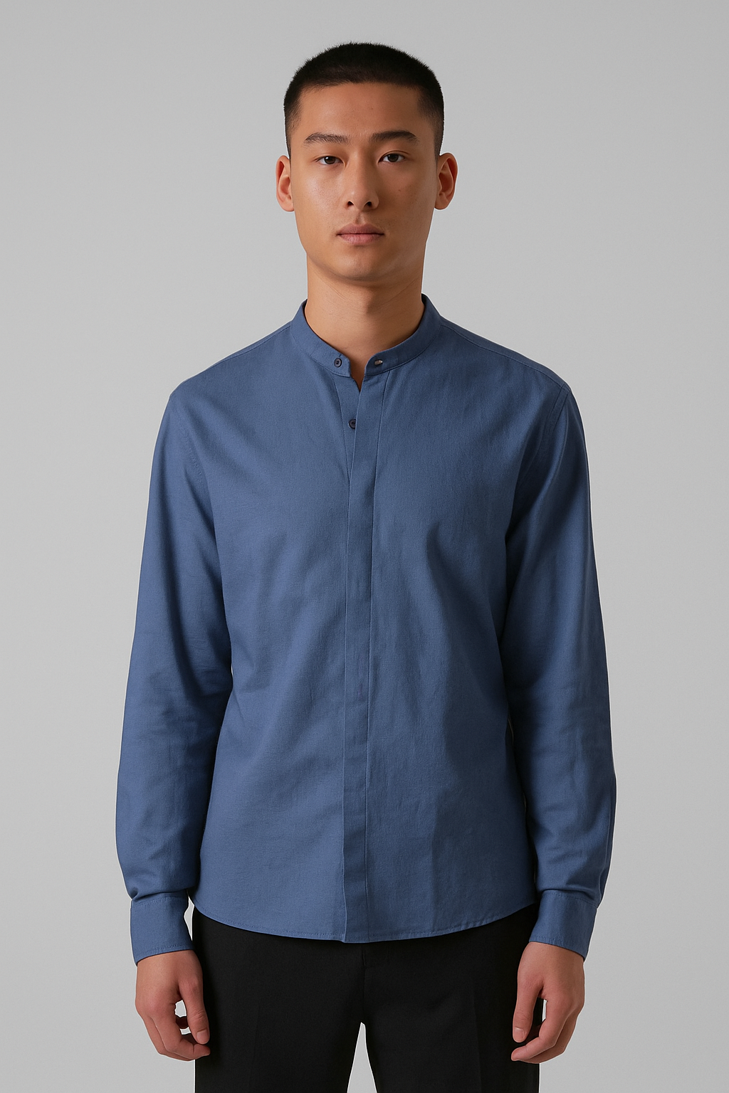 Azure Ease Linen Shirt