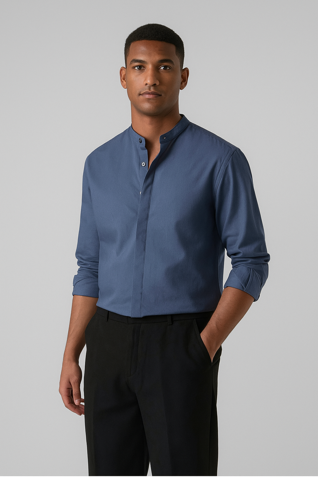 Azure Ease Linen Shirt