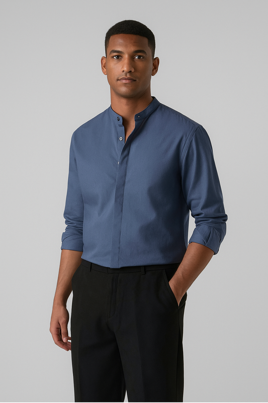 Azure Ease Linen Shirt